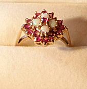 ruby and opal ring