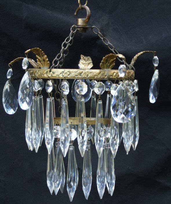 Edwardian 2 Tier Icicle Chandelier