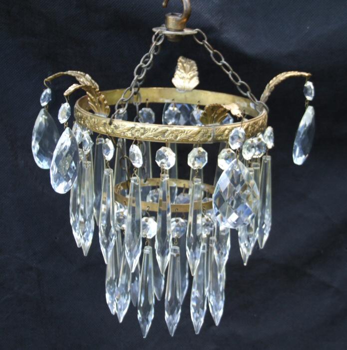 Edwardian 2 Tier Icicle Chandelier