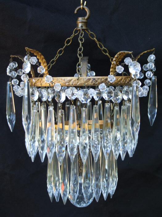 Edwardian 2 Tier Icicle Chandelier