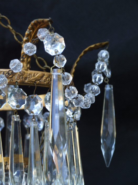 Edwardian 2 Tier Icicle Chandelier