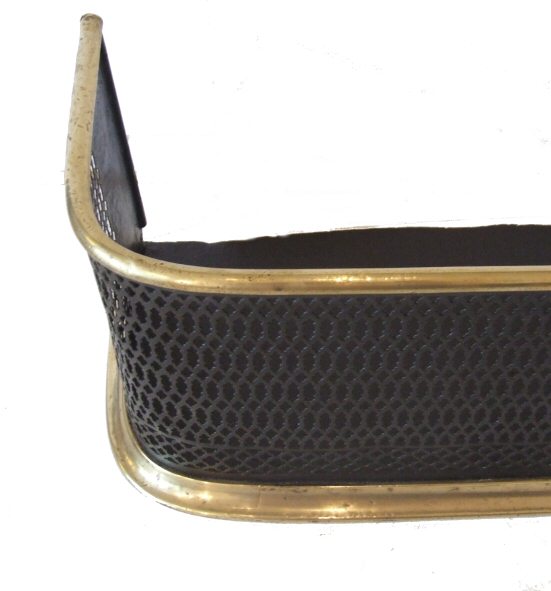 Small Regency Gothic Brass Fender