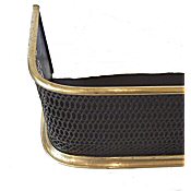 small Regency gothic brass fender