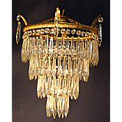 antique 4 tier icicle drop chandelier