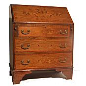 small Edwardian inlaid bureau