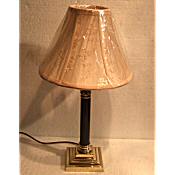 large Edwardian brass lamp
