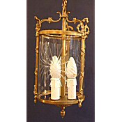 antique brass hall lantern