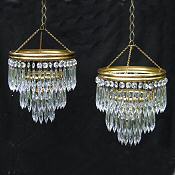 Pair of matching chandeliers