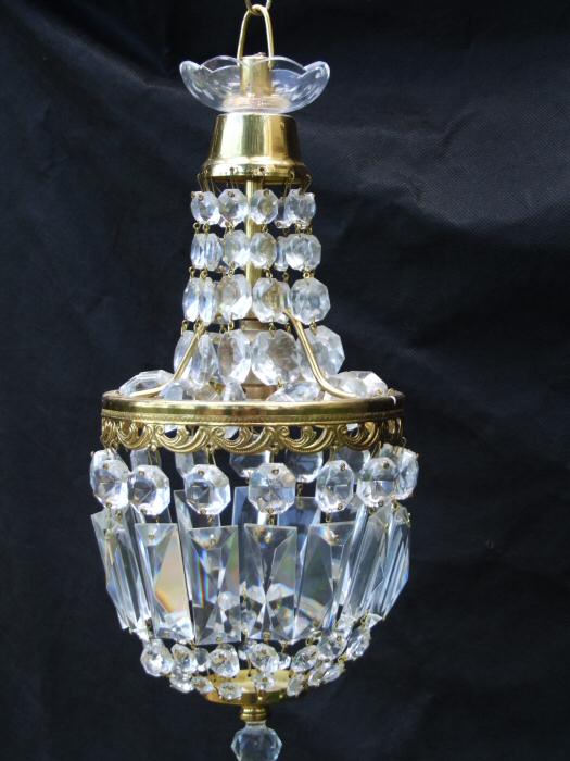 Petite Mid 20th Century Empire Style Chandelier