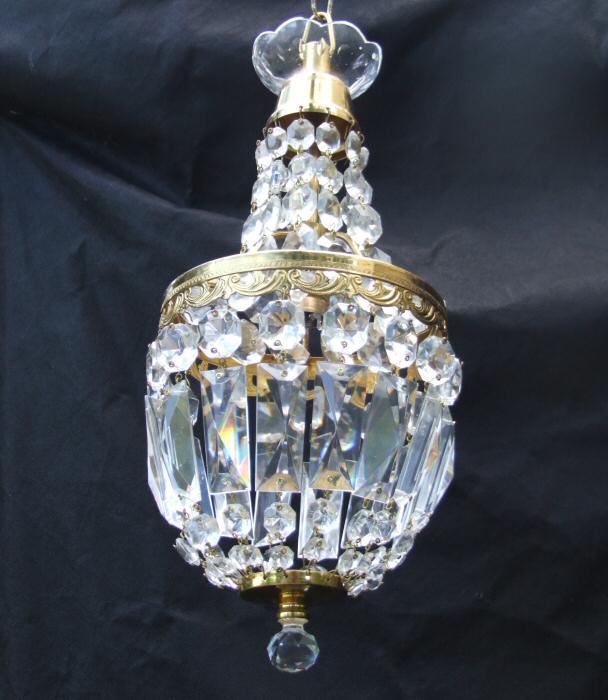 Petite Mid 20th Century Empire Style Chandelier