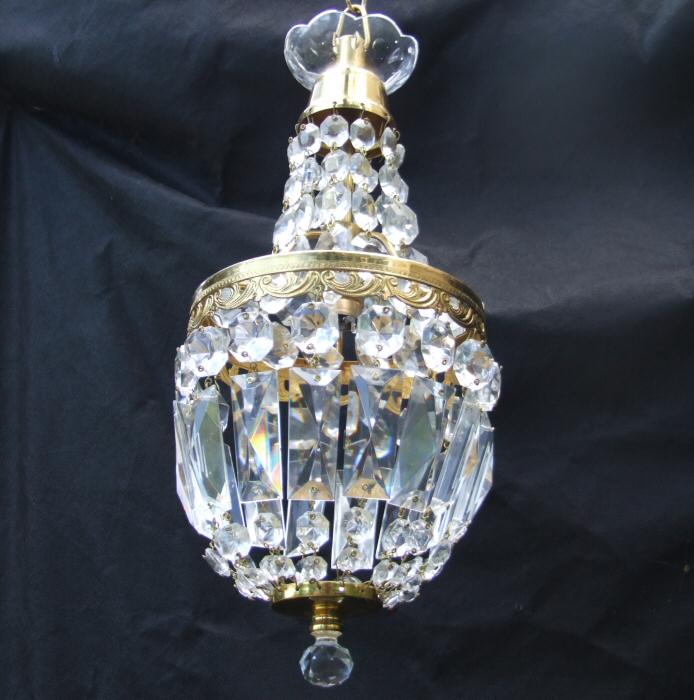 Petite Mid 20th Century Empire Style Chandelier