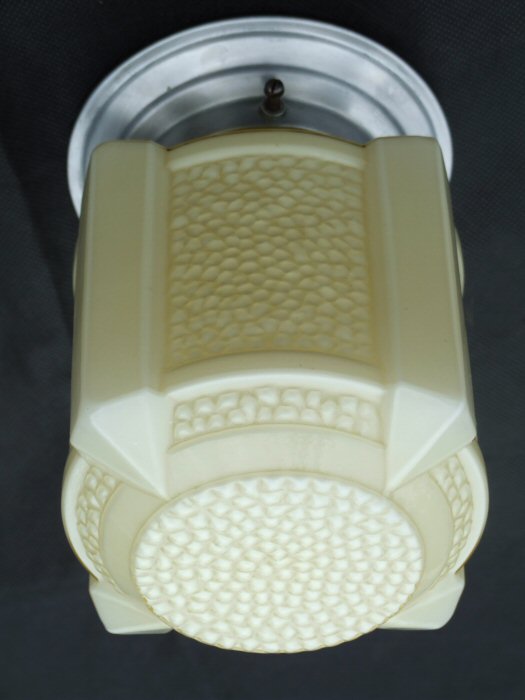 1930 Art Deco Cream Ceiling Light