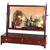 Georgian mahogany dressing table mirror