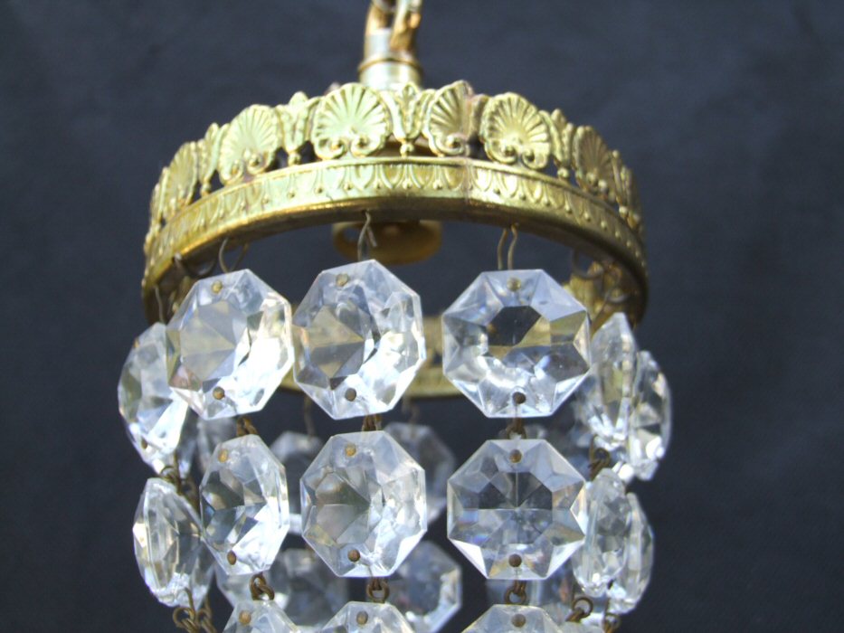 Tiny Mid 20th Century Purse Chandelier