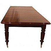 Georgian mahogany exending dining table to seat 12