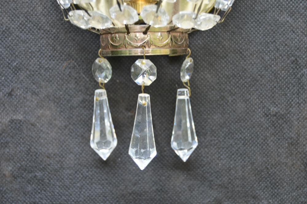 Set of 4 Antique Sac a Perles Wall Lights