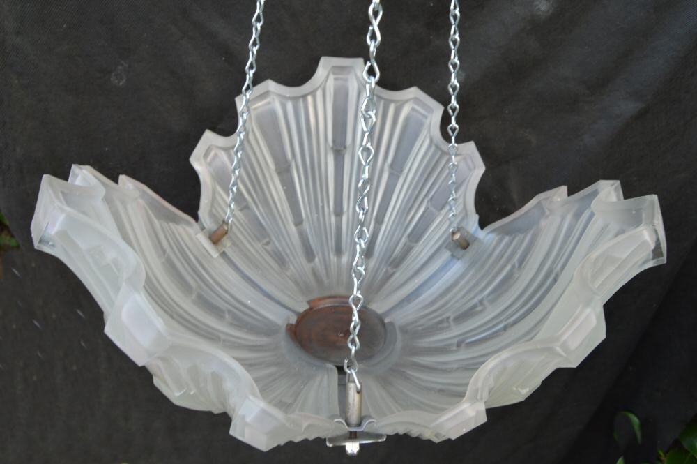 Art Deco Opaque Ceiling Light