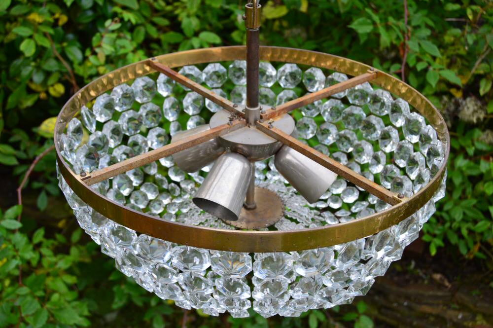 a 1930 A Large Platformier Chandelier