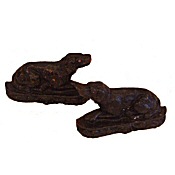 pair of Victorian door stops