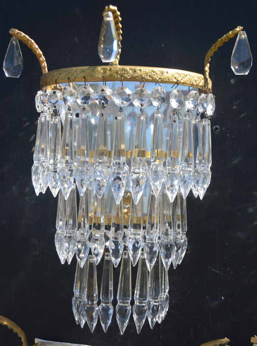 Set of 4 Mid 20th Century Icicle Drop Wall Lights