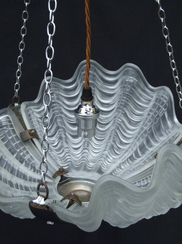 Deco Opaque Shell Ceiling Light