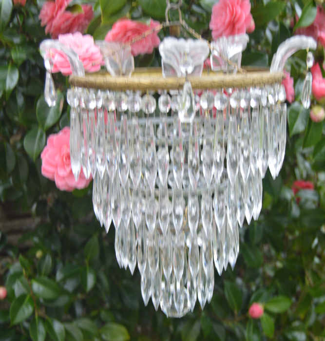 Mid 20th Century 4 Tier Icicle Chandelier