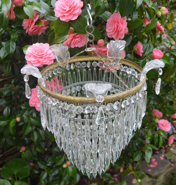 Mid 20th Century 4 Tier Icicle Chandelier