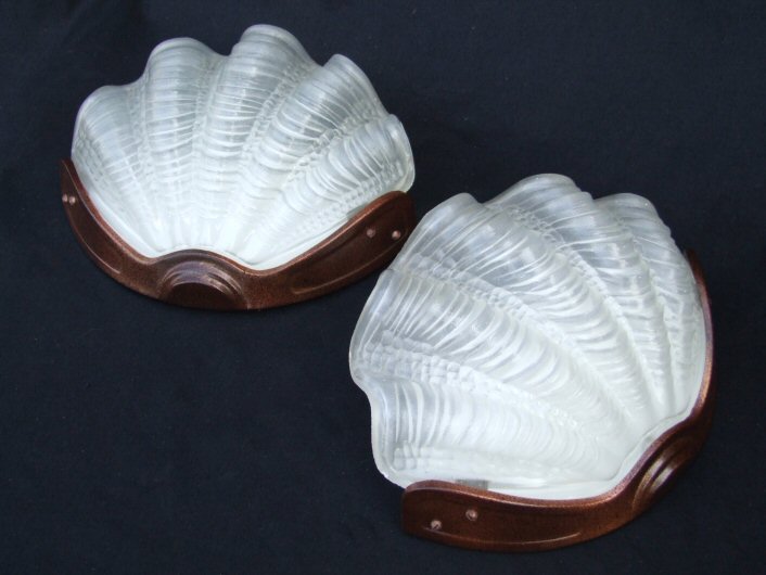 Shell Art Deco Wall Lights