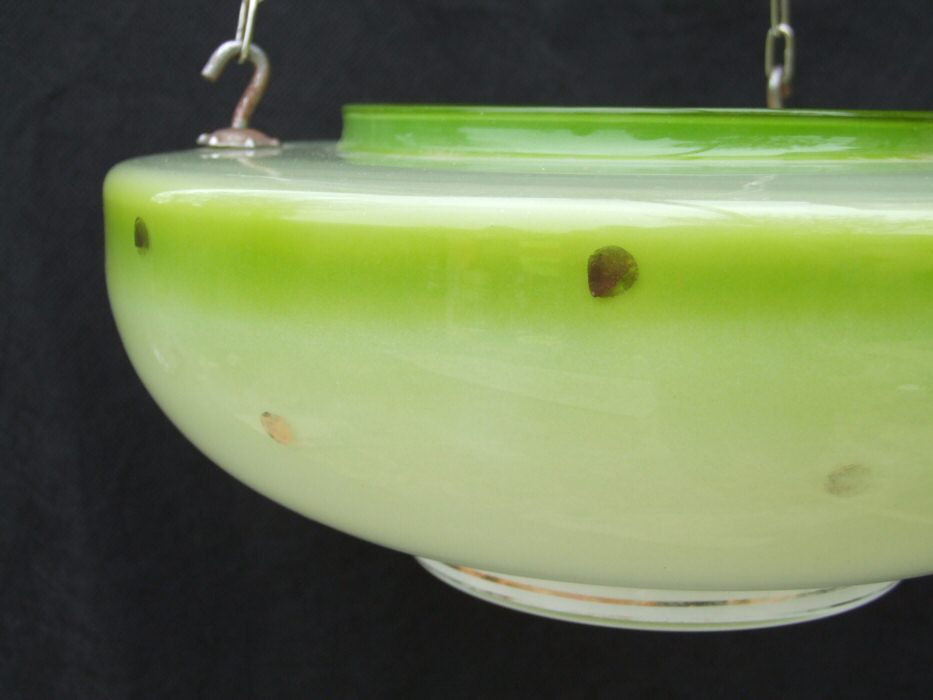 Lime Green Art Deco Ceiling Light