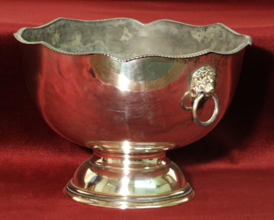 Edwardian silver plated fruit/punch bowl