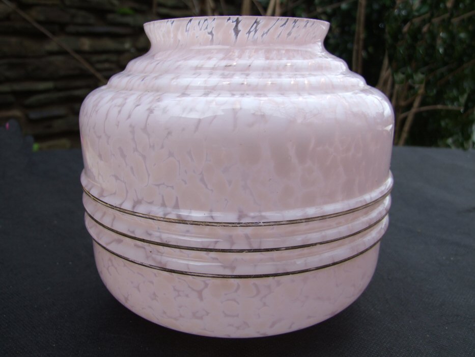 ed Pink Art Deco Ceiling Light