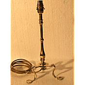 Edwardian brass pullmans table lamp