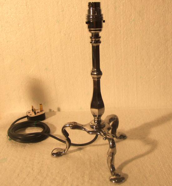 Edwardian chrome pullmans table lamp