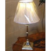 Edwardian brass table lamp