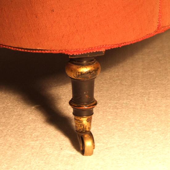 Early Victorian button back armchair