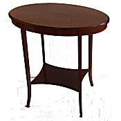 Edwardian inlaid oval table