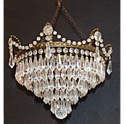 5 tier antique chandelier