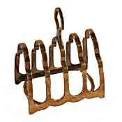 Edwardian silver plate toast rack