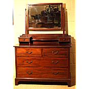 Edwardian inlaid dressing chest