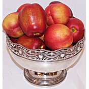 antique silver plated punch bowl