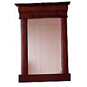 Early Victorian mahogany wall mirror