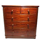 Victorian mahogany chest of drawers