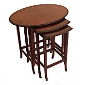 Edwardian nest of 3 tables