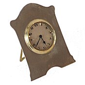 antique silver alarm clock