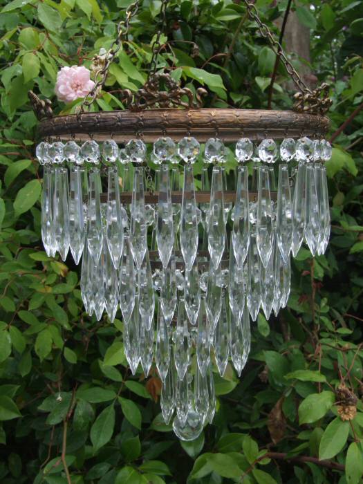 Circa 1930, A Large 4 Tier Icicle Drop Chandelier