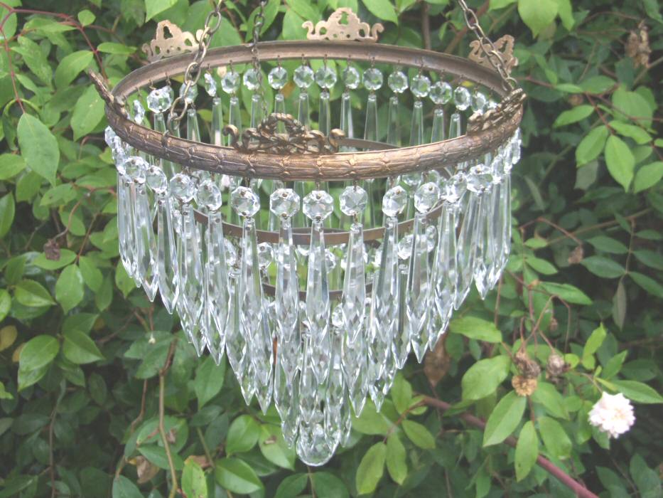 Circa 1930, A Large 4 Tier Icicle Drop Chandelier