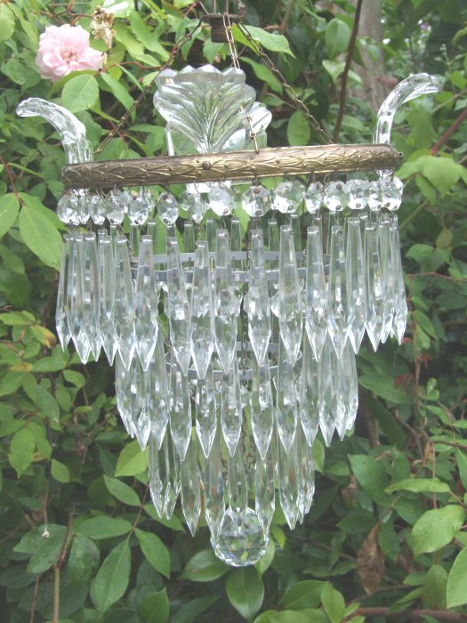 Beautiful Mid 20th Century 3Tier Icicle Drop Chandelier