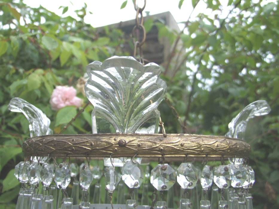 A Beautiful Mid 20th Century 3Tier Icicle Drop Chandelier