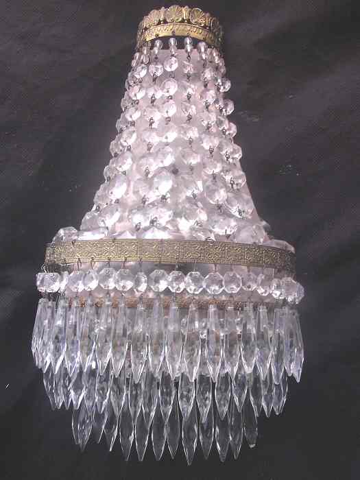 Pair of Large Icicle Drop  Wall Lights