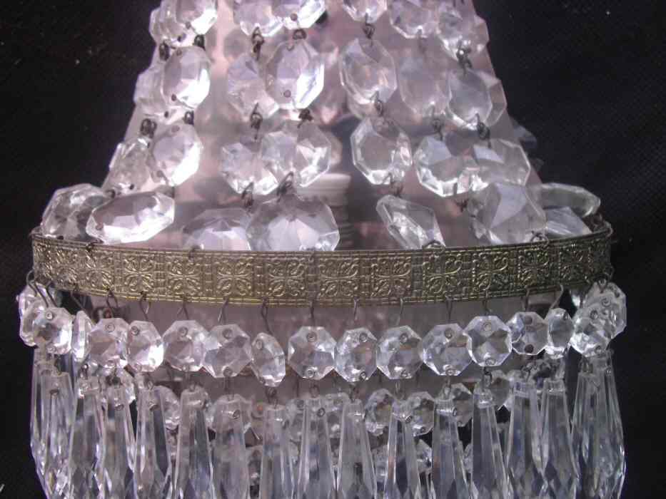 Pair of Large Icicle Drop  Wall Lights